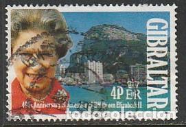 Sellos: GIBRALTAR, SELLO USADO - Foto 1