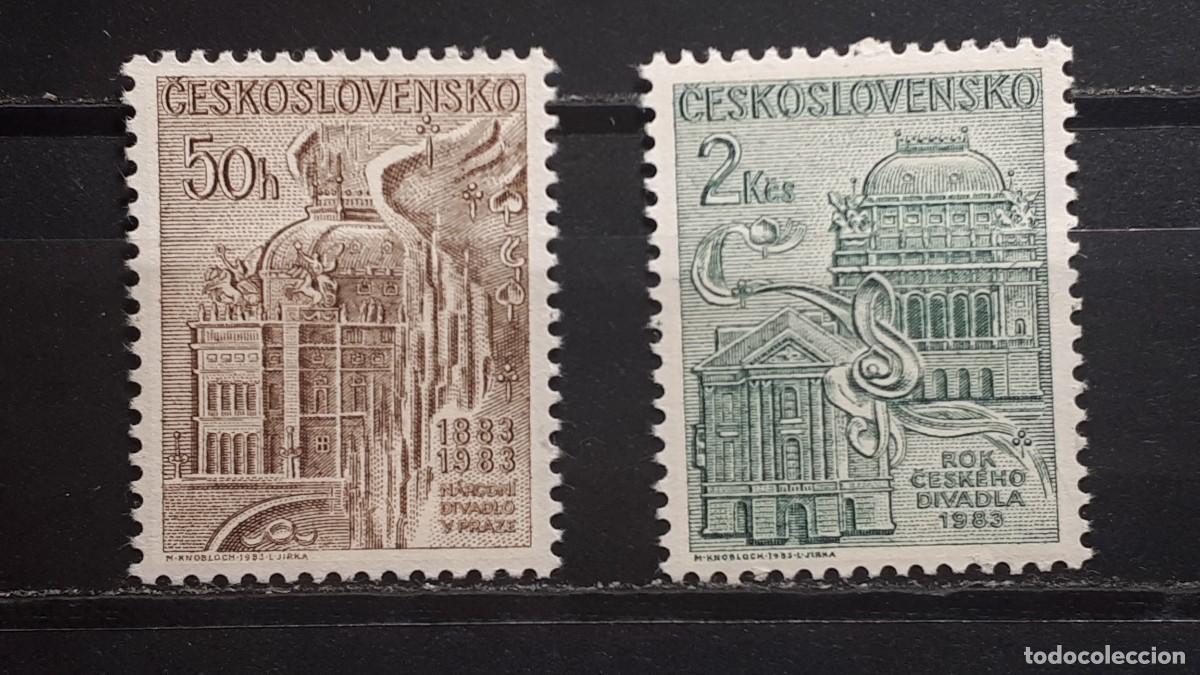 Sellos: CHECOSLOVAQUIA. A&Ntilde;O 1983. **. YVERT 2554/5