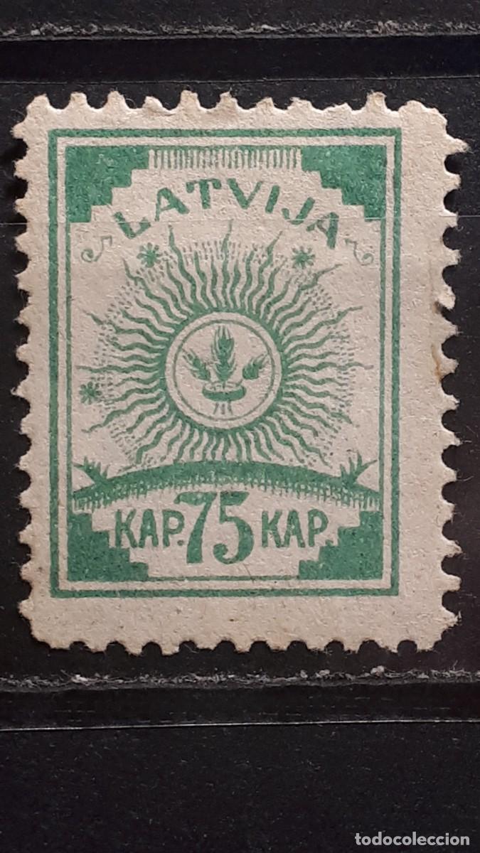 Sellos: LETONIA. A&Ntilde;O 1919. **. YVERT 16