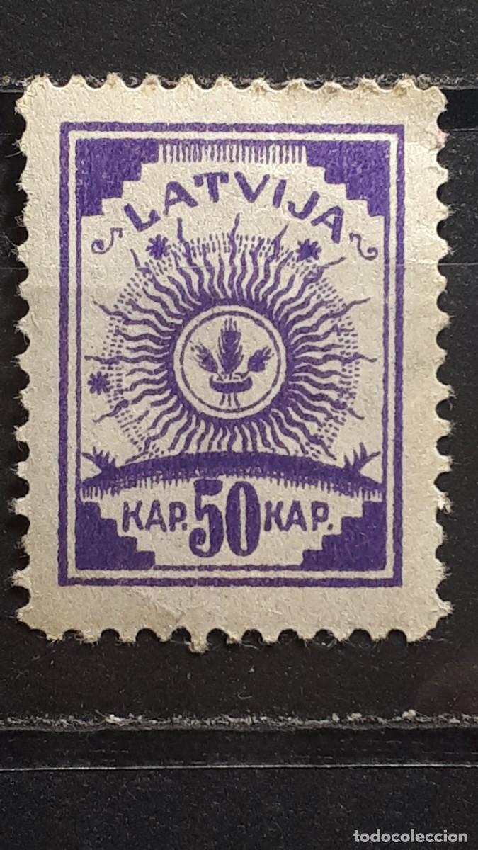 Sellos: LETONIA. A&Ntilde;O 1919. **. YVERT 15