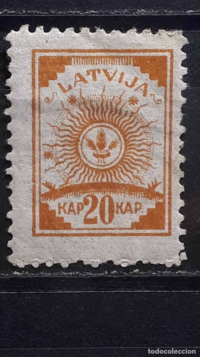 Sellos: LETONIA. A&Ntilde;O 1919. **. YVERT 13