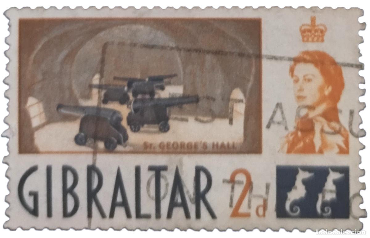 Sellos: GIBRALTAR 1960 Serie B&aacute;sica. USADO.