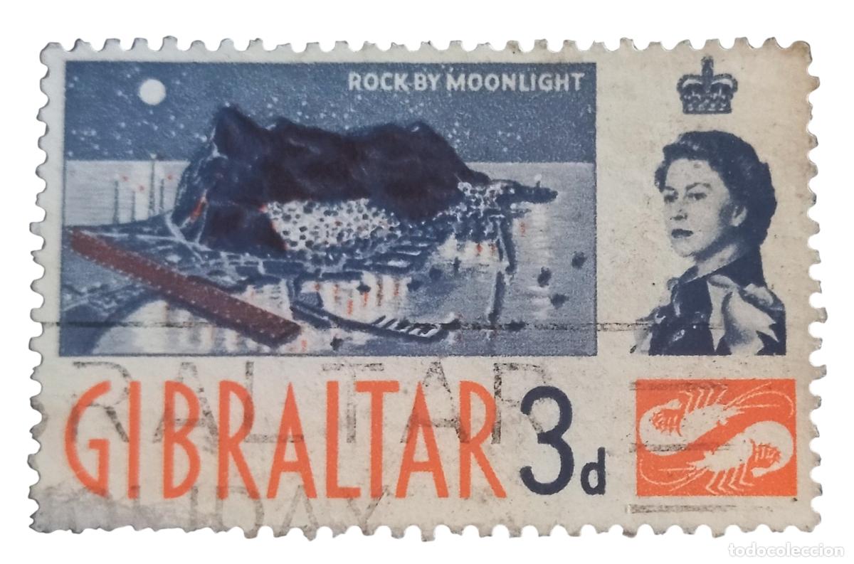 Sellos: GIBRALTAR 1960 Serie B&aacute;sica. USADO.