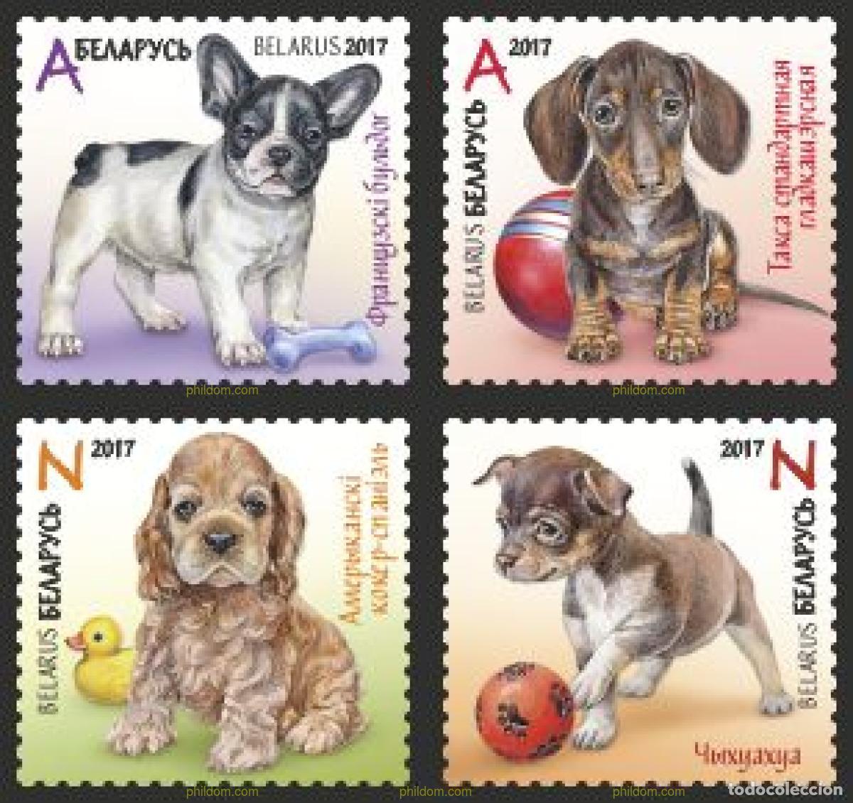 Sellos: 583728 MNH BIELORRUSIA 2017 PERROS