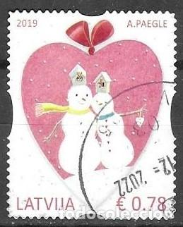 Selos: SELLO USADO DE LETONIA 2019, YT 1066