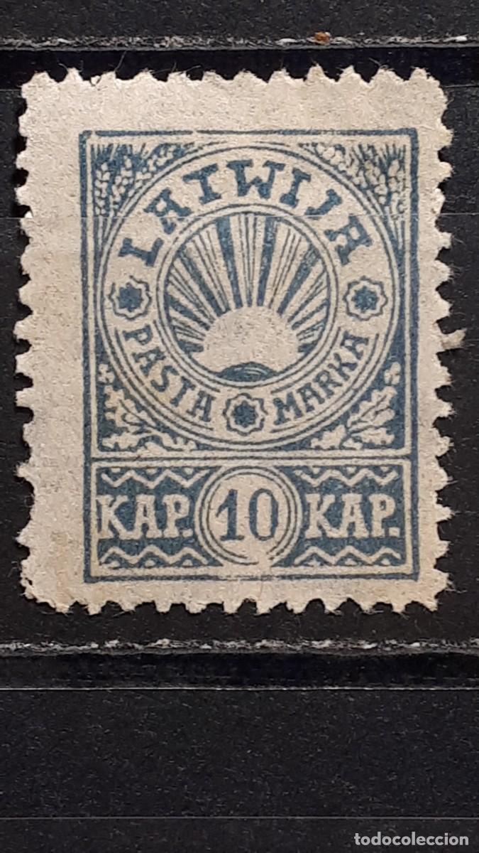 Sellos: LETONIA. A&Ntilde;O 1919. **. YVERT 38