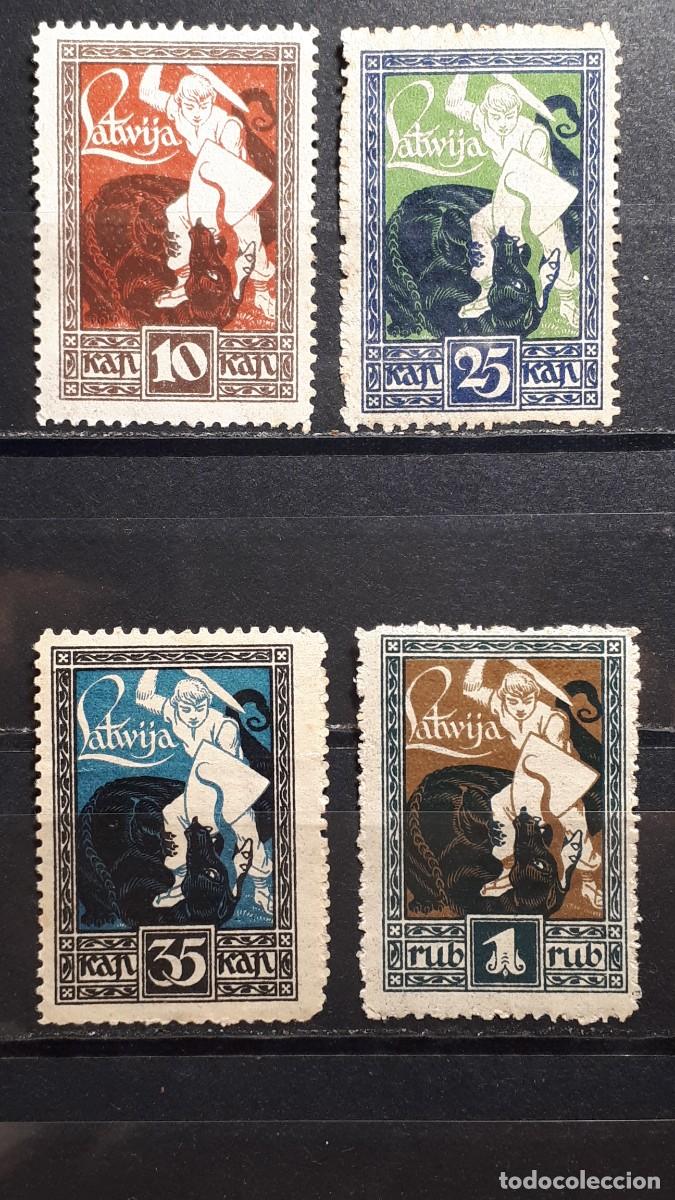 Sellos: LETONIA. A&Ntilde;O 1919. **. YVERT 39/42.