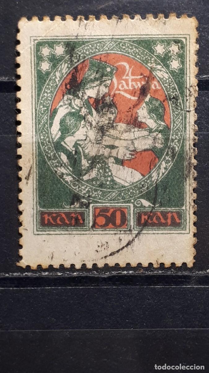 Sellos: LETONIA. A&Ntilde;O 1920. &deg;. YVERT 50