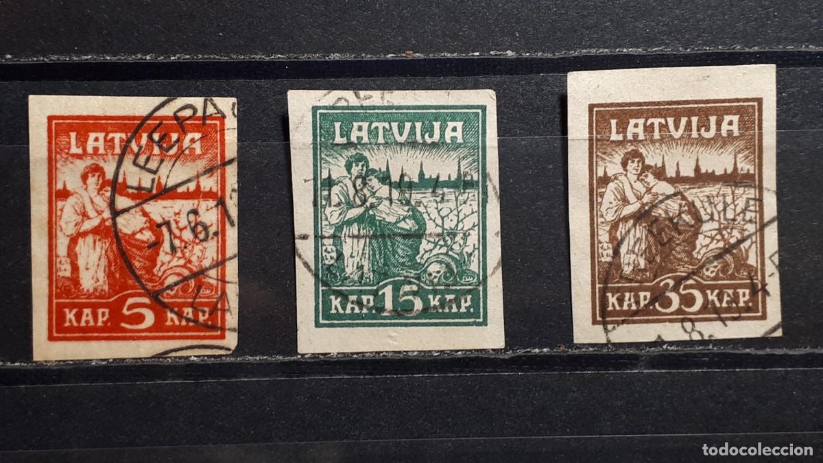 Sellos: LETONIA. A&Ntilde;O 1919. &deg;. YVERT 34/6