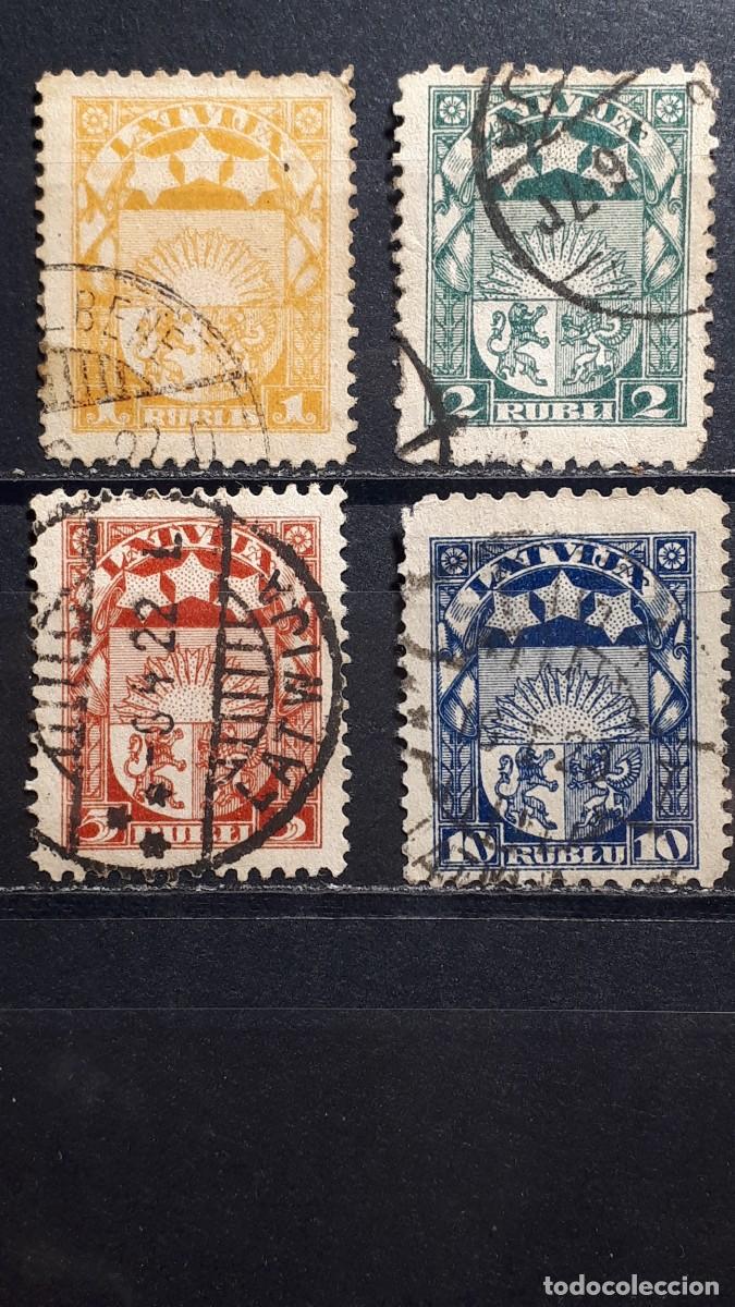 Sellos: LETONIA. A&Ntilde;O 1921. &deg;. YVERT 82/3, 85, 88