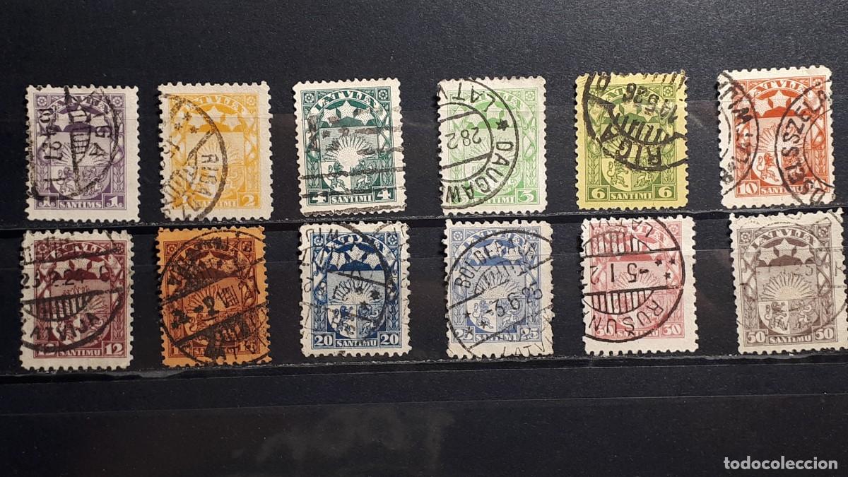 Sellos: LETONIA. A&Ntilde;O 1923. &deg;. YVERT 95/105. Falta 104