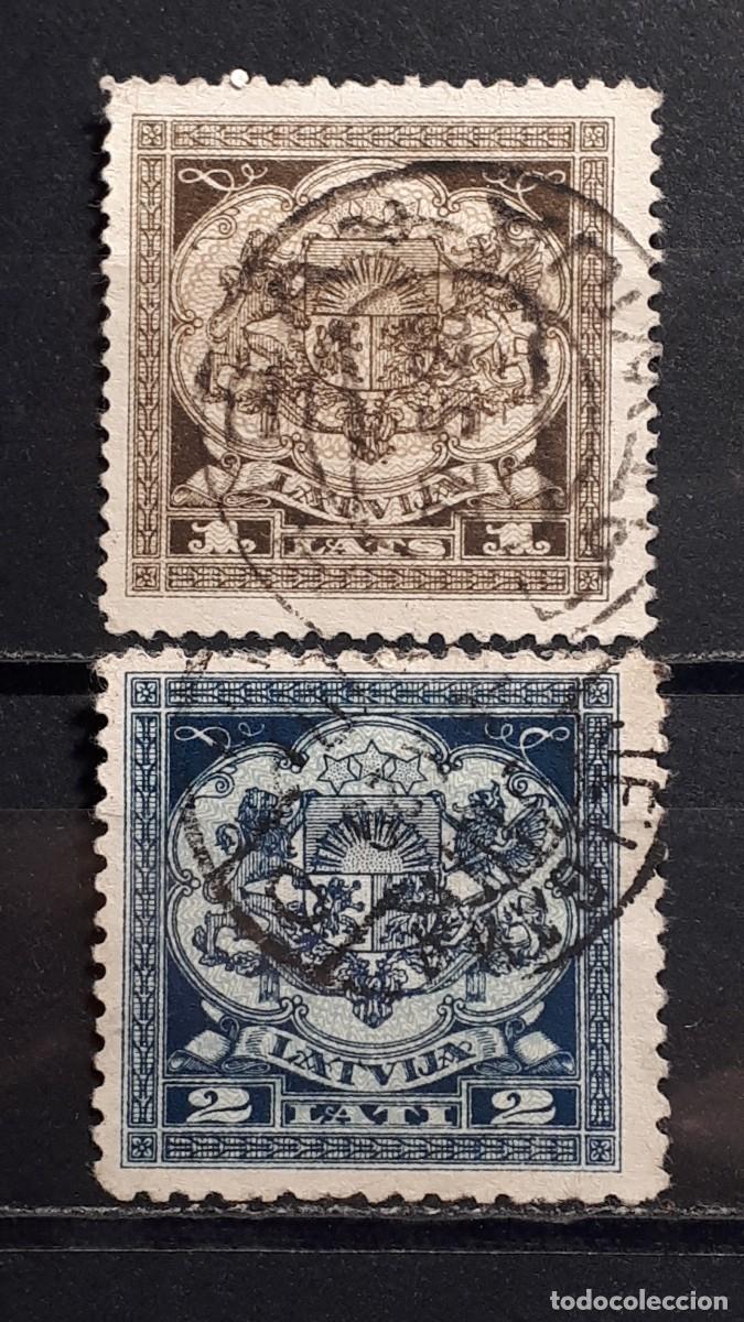 Sellos: LETONIA. A&Ntilde;O 1923-5. &deg;. YVERT, 109/10