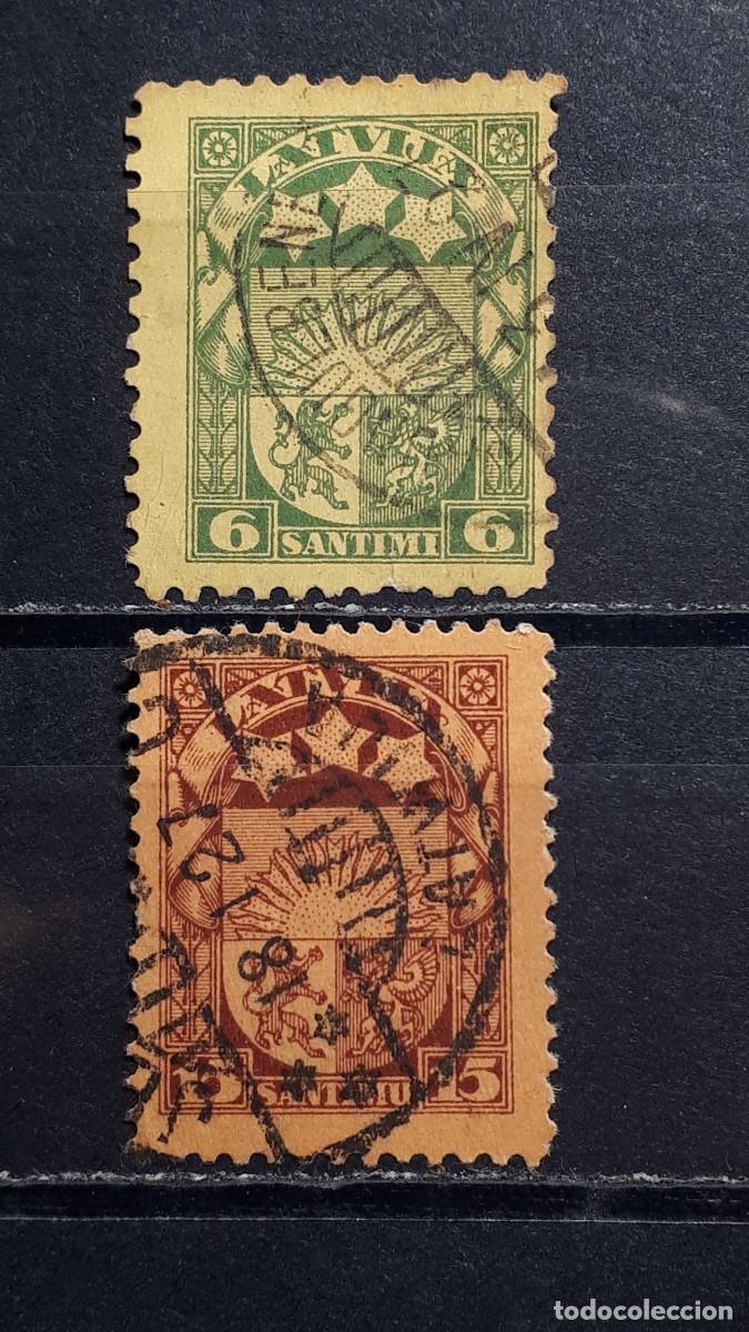 Sellos: LETONIA. A&Ntilde;O 1923. &deg;. YVERT, 97, 100