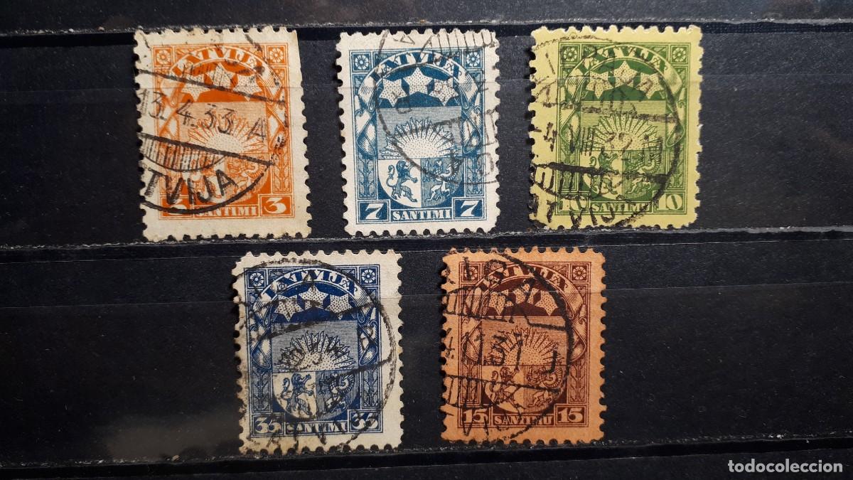 Sellos: LETONIA. A&Ntilde;O 1931-33 &deg;. YVERT, 172, 174/6, 178A.