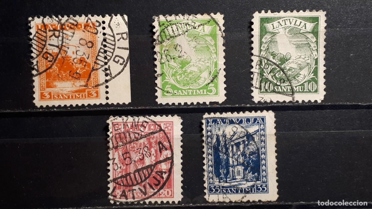 Sellos: LETONIA. A&Ntilde;O 1934. &deg;. YVERT 201/5