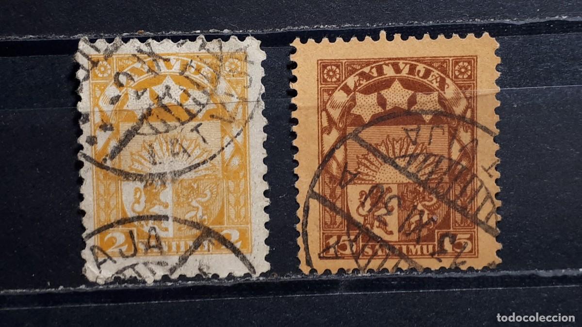 Sellos: LETONIA. A&Ntilde;O 1927. &deg;. YVERT 122, 125