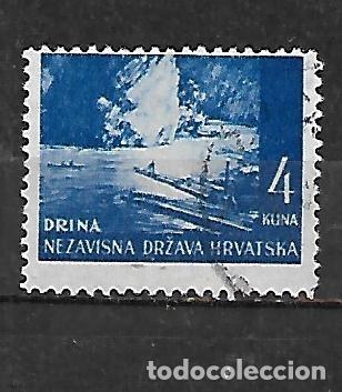 Sellos: 1941: CROACIA Paisajes - R&iacute;o Drina (usado)