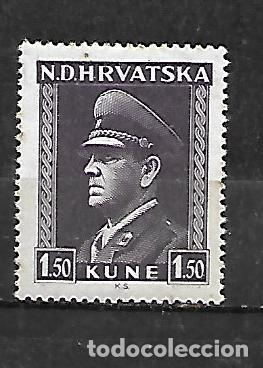 Sellos: 1943 -1944: CROACIA Ante Pavelić, 1889 - 1959, pol&iacute;tico y dictador croata (MH*)