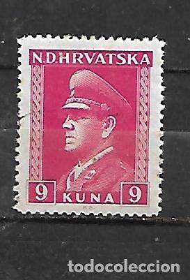 Sellos: 1943 -1944: CROACIA Ante Pavelić, 1889 - 1959, pol&iacute;tico y dictador croata (MNH**)