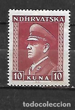 Sellos: 1943 -1944: CROACIA Ante Pavelić, 1889 - 1959, pol&iacute;tico y dictador croata (MNH**)