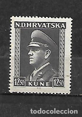 Sellos: 1943 -1944: CROACIA Ante Pavelić, 1889 - 1959, pol&iacute;tico y dictador croata (MNH**)