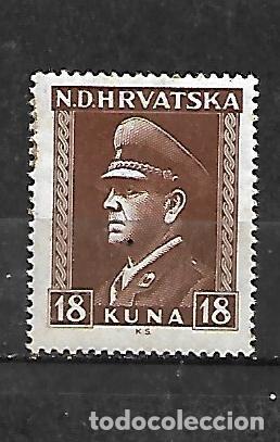 Sellos: 1943 -1944: CROACIA Ante Pavelić, 1889 - 1959, pol&iacute;tico y dictador croata (MNH**)