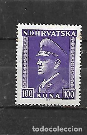 Sellos: 1943 -1944: CROACIA Ante Pavelić, 1889 - 1959, pol&iacute;tico y dictador croata (MNH**)