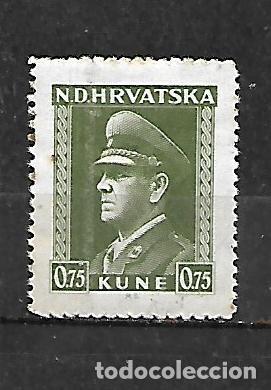Sellos: 1943 -1944: CROACIA Ante Pavelić, 1889 - 1959, pol&iacute;tico y dictador croata (MH*)