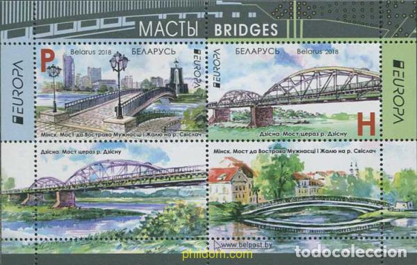Sellos: 607571 MNH BIELORRUSIA 2018 EUROPA CEPT 2018 - PUENTES