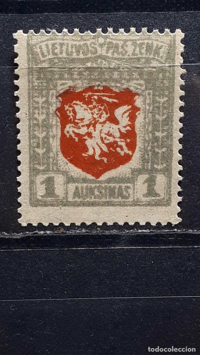 Sellos: LITUANIA. A&Ntilde;O 1919. **. YVERT 53.