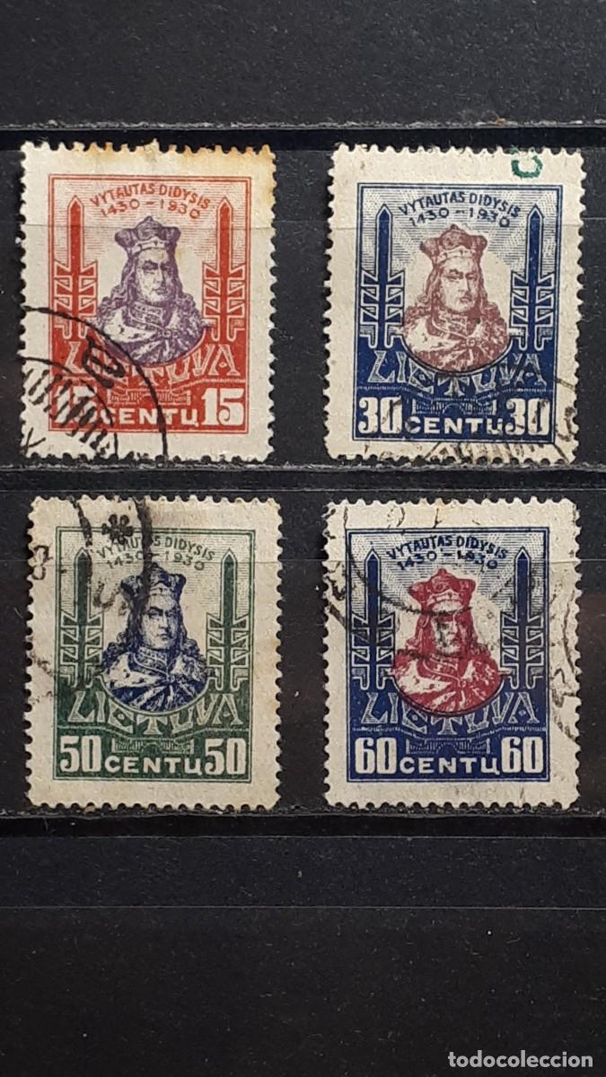 Sellos: LITUANIA. A&Ntilde;O 1930. &deg;. YVERT 293/4, 296/7