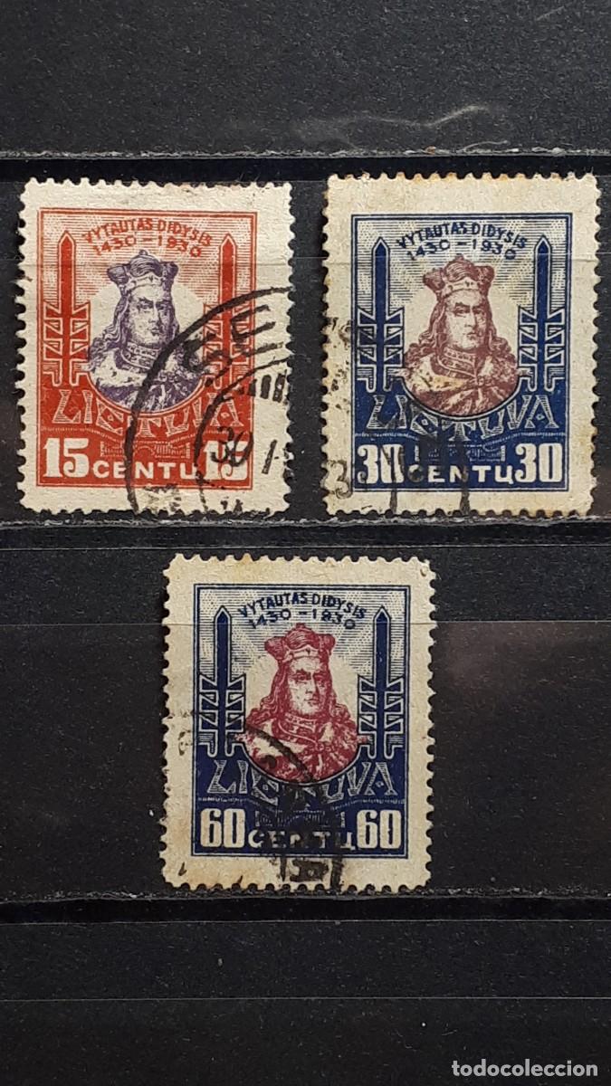 Sellos: LITUANIA. A&Ntilde;O 1930. &deg;. YVERT 293/4, 297