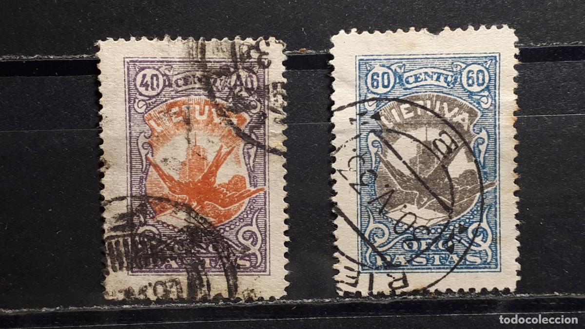 Sellos: LITUANIA. A&Ntilde;O 1926. &deg;. YVERT A&eacute;reo 43/4