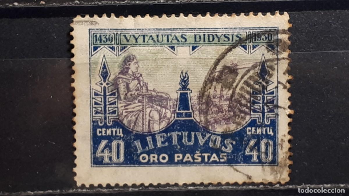 Sellos: LITUANIA. A&Ntilde;O 1930. &deg;. YVERT A&eacute;reo 49