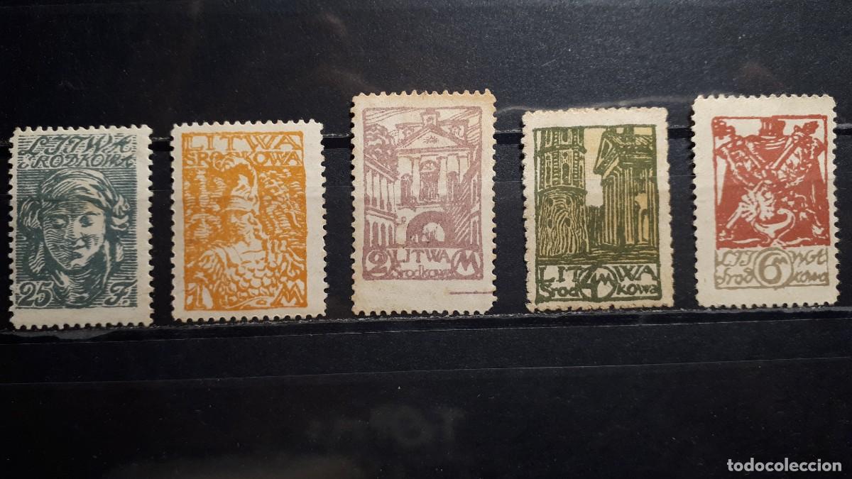 Sellos: LITUANIA. Ocup. POLACA. A&Ntilde;O 1920. */(*). YVERT 11/5