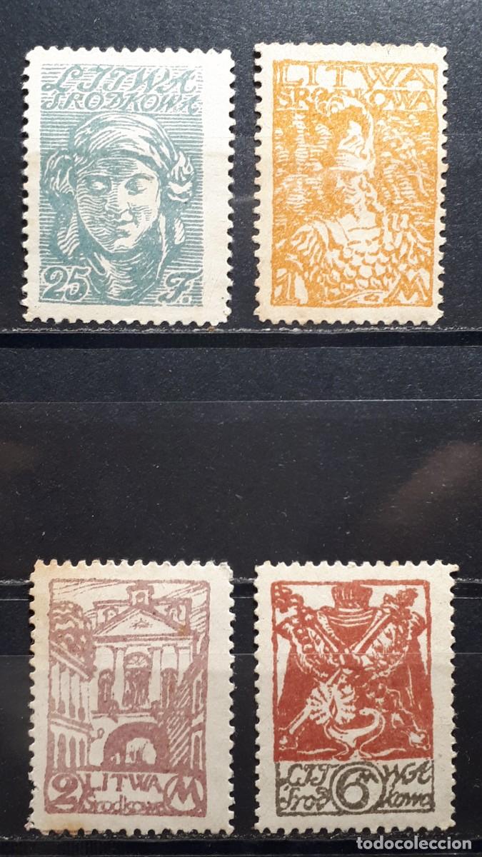 Sellos: LITUANIA. Ocup. POLACA. A&Ntilde;O 1920. *. YVERT 11/3, 15