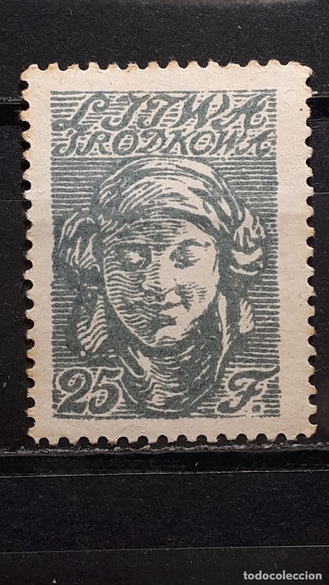 Sellos: LITUANIA. Ocup. POLACA. A&Ntilde;O 1920. **. YVERT 11.