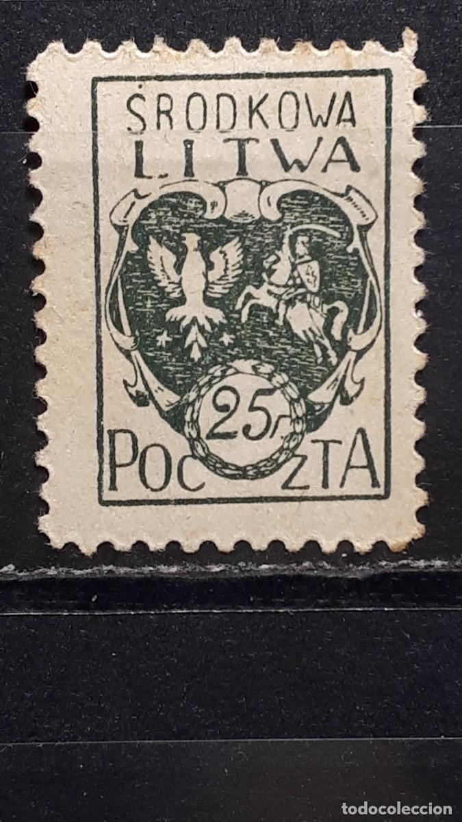 Sellos: LITUANIA. Ocup. POLACA. A&Ntilde;O 1920. *. YVERT 23.