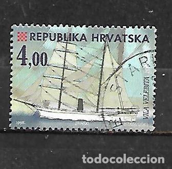 Sellos: 1998: CROACIA Historia de la marina croata - Fragata escuela &rdquo;Vila Velebita&rdquo;. 1908 (usado)