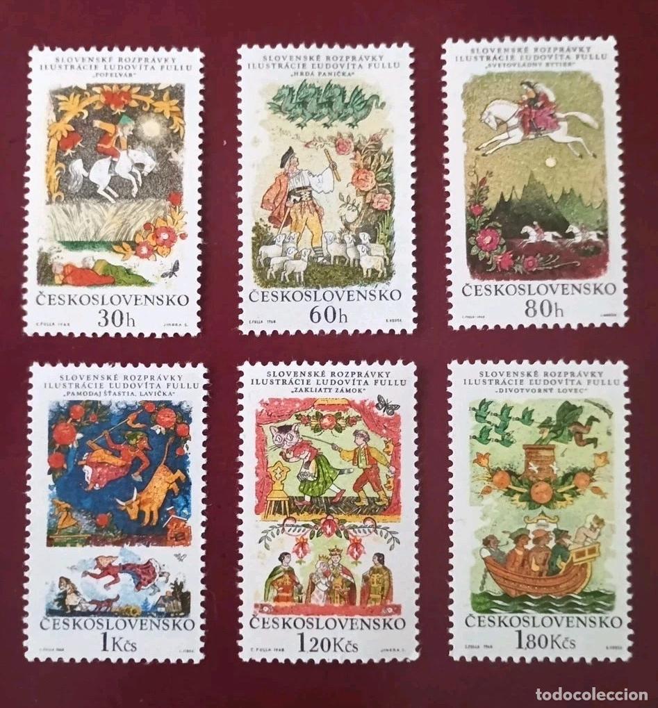 Sellos: Checoslovaquia 1968 Ivert 1692/7 *** Cuentos Eslovacos