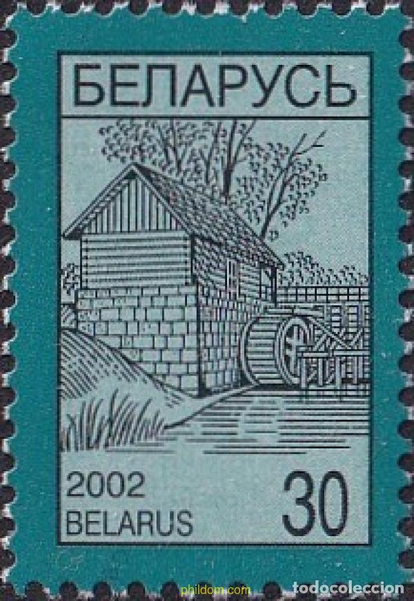 Sellos: 783500 MNH BIELORRUSIA 2002 SERIE CORRIENTE. MOLIDO DE AGUA