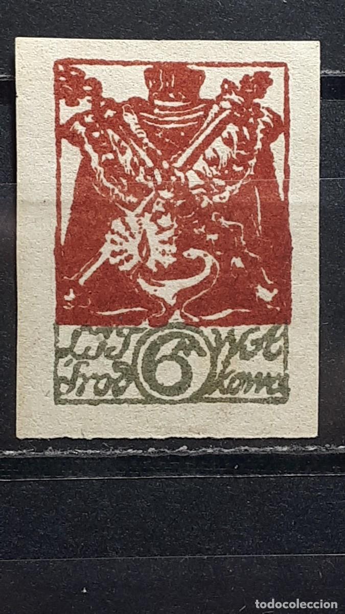 Sellos: LITUANIA. Ocup. POLACA. A&Ntilde;O 1920. *. YVERT 15.