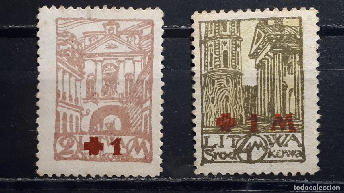Sellos: LITUANIA. Ocup. POLACA. A&Ntilde;O 1920. *. YVERT 21/2