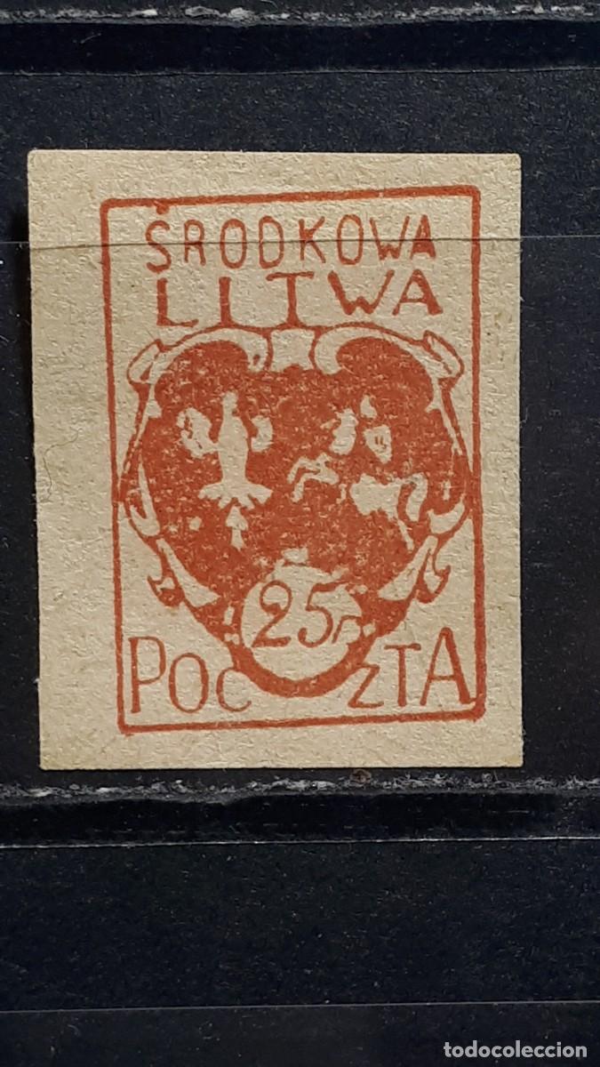 Sellos: LITUANIA. Ocup. POLACA. A&Ntilde;O 1920. *. YVERT 22