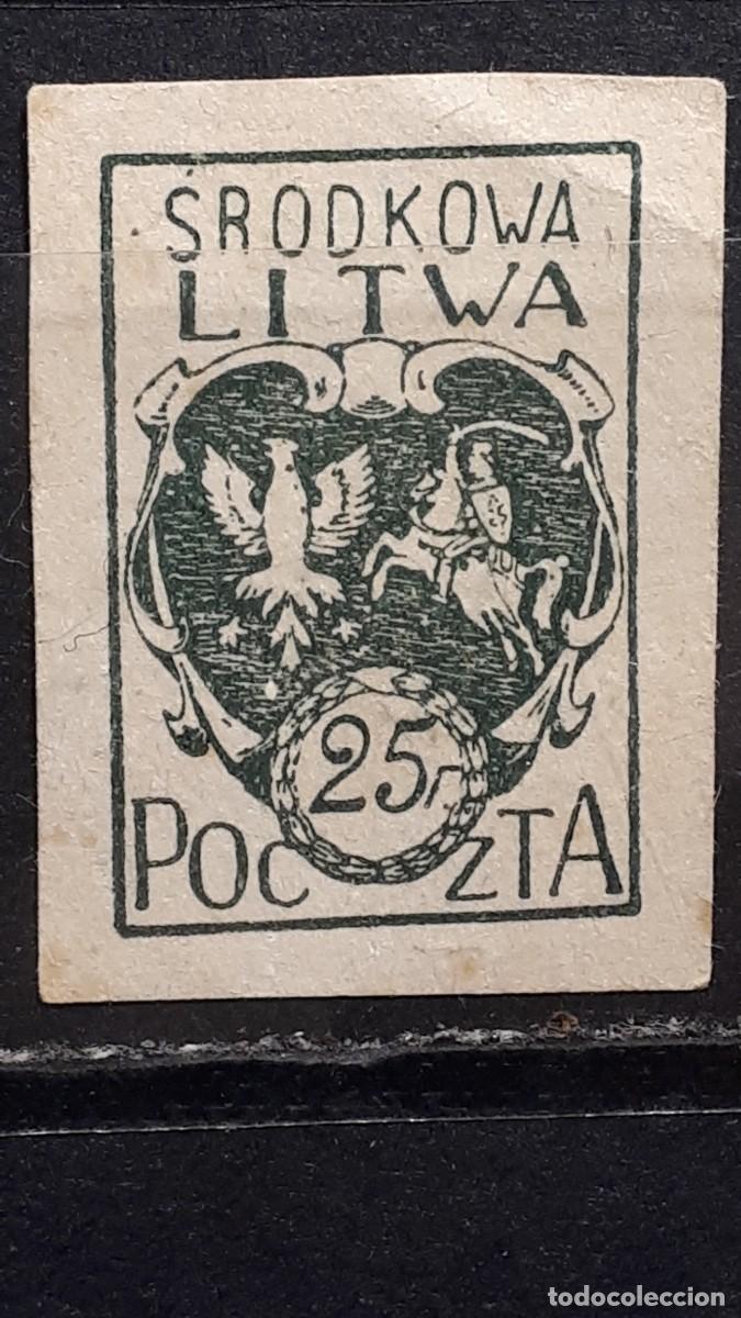 Sellos: LITUANIA. Ocup. POLACA. A&Ntilde;O 1920. (*). YVERT 23