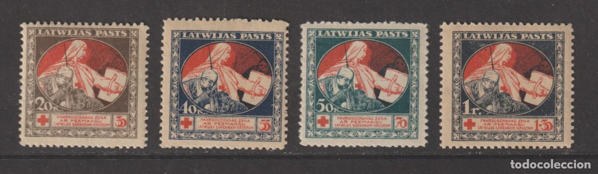 Sellos: Letonia 1920 - Yvert 55/58 mnh** - Foto 1