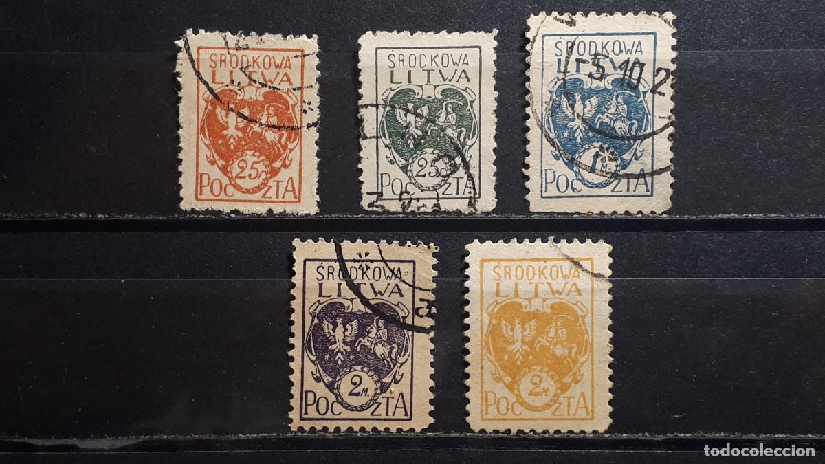 Sellos: LITUANIA. Ocup. POLACA. A&Ntilde;O 1920. &deg;. YVERT 22/7