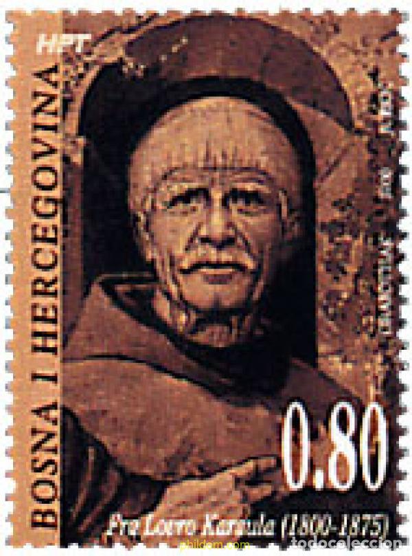 Sellos: 81090 MNH BOSNIA-HERZEGOVINA. Adm Croata 2000 LOVRO KARAULA