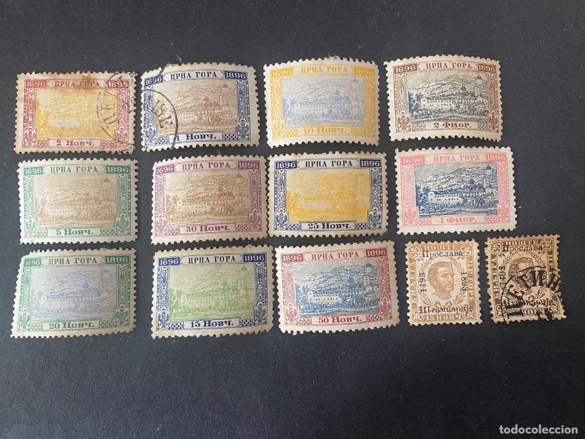Sellos: Montenegro, lote de sellos antiguos