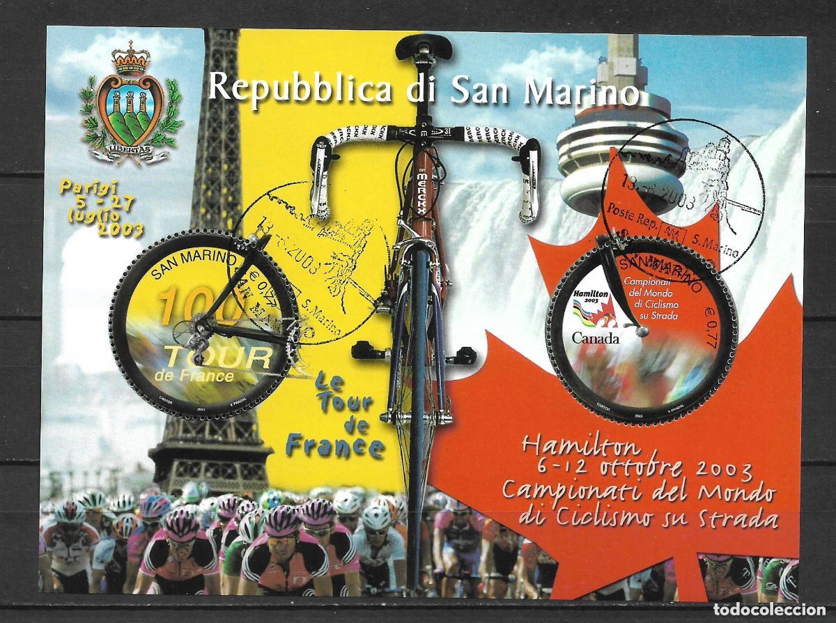 Sellos: san marino 2003 scott 1580 completa usado 5&euro; - 31/12